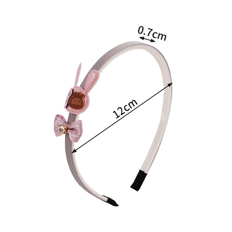 Child Bowtie Cute Hairband Girl Kids headband 1pcs Pink headwear Cartoon Lace hair accessories Hair Hoop