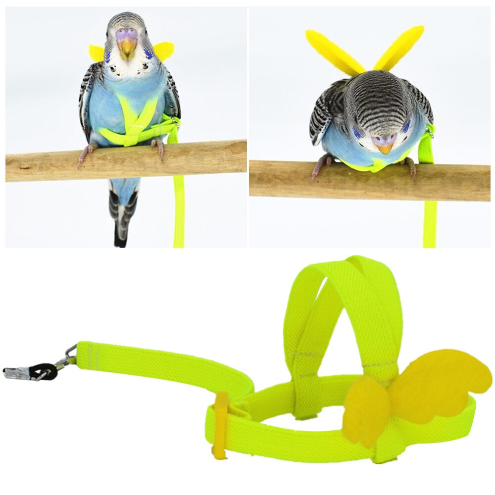 1pc Bird Harness Training Safe Bird Strap Bird Harness Bird Leash Bird Rope for Mynah Budgerigar Parrot