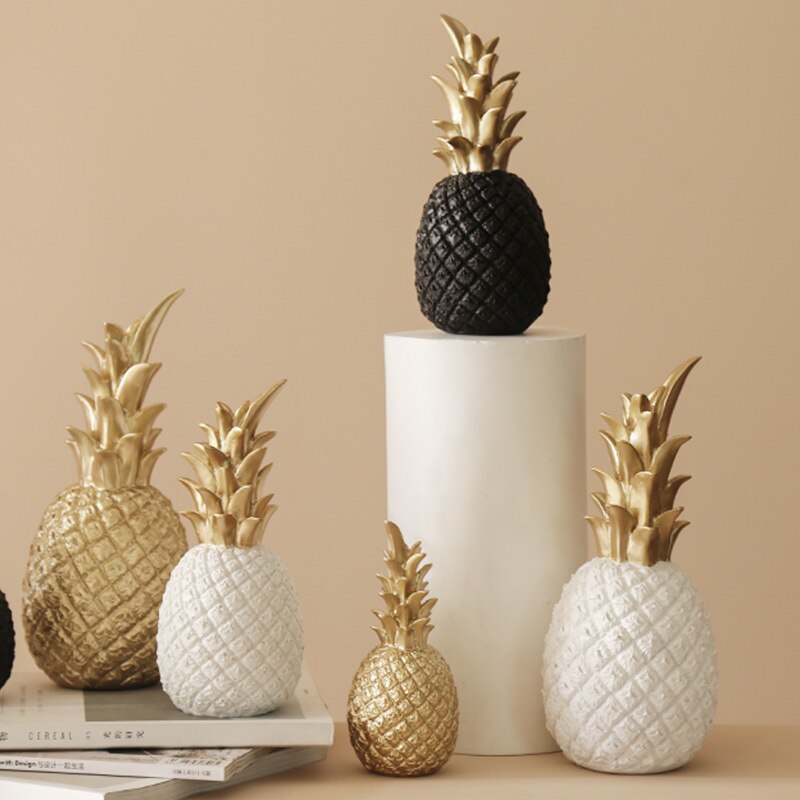 nordisk lys luksus keramisk ananas gyllen hjem stue veranda modell rom myk dekorasjon bryllup