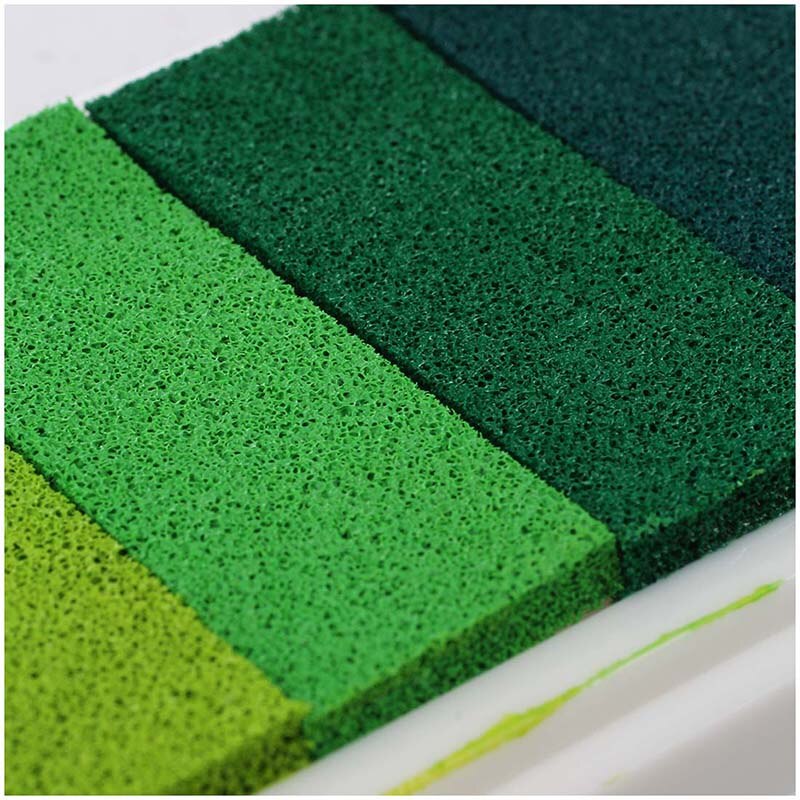 Inkpad Craft Multi Gradient Green 4 x Colors Ink Stamp Pad Oil Based