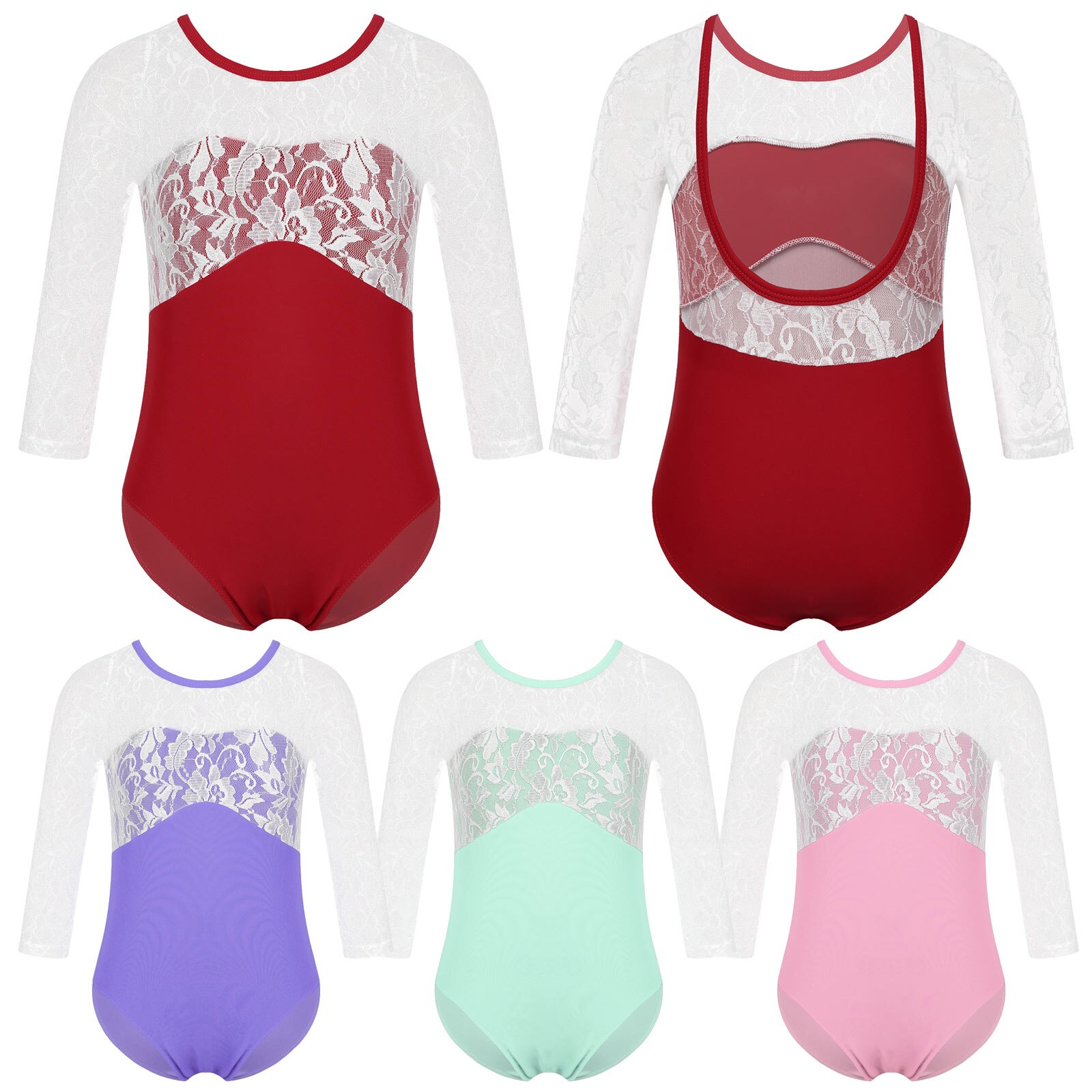 Children Girls Gymnastics Leotards Training Yoga Ballet Jumpsuit Dance Wear Kids Ballet Leotard for Girl Costume Dancing Clothes
