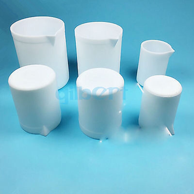 350ml White Measuring Beaker PTFE Silicone Laboratory Ware
