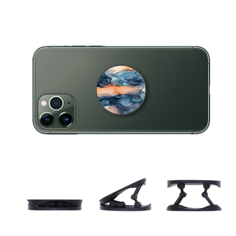 Soporte para teléfono móvil Xiaomi Redmi, accesorio Flexible de pintura con tinta de mármol degradado, agarre para anillo de dedo: B008