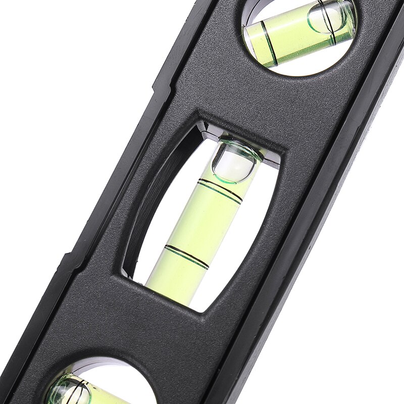 Black Torpedo Level Measure Tools Spirit Level Checkpoint Magnet Torpedo Bubble Plumber Leveling Measurement Tools 0-1200mm