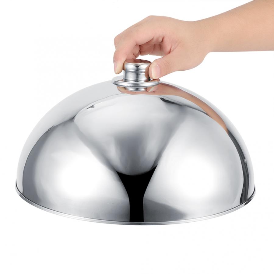 Stainless Steel Dome Food Meal Cover Steak Cover Cheese Melting Dome Serving Dish Food Cover For Home Restaurants Hotels Banquet