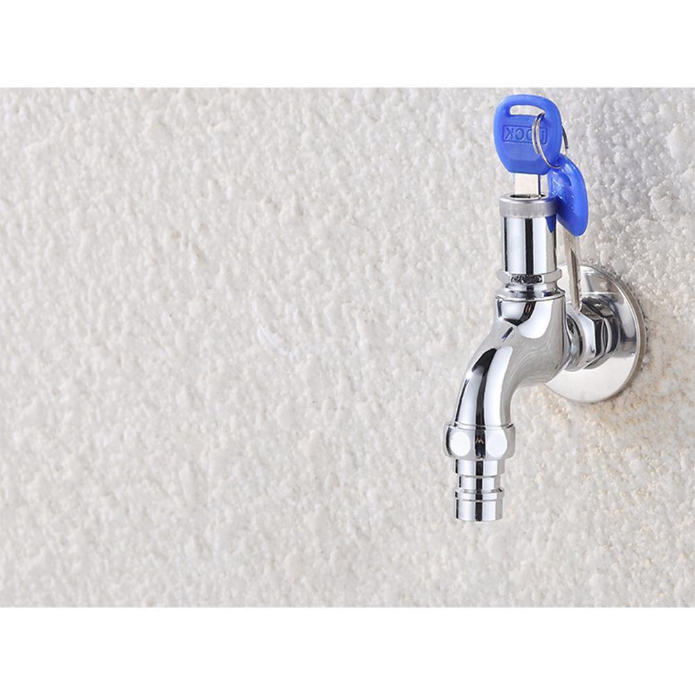 Home Outdoor Guard Against Theft Faucet Bib Lock with Keys for Washing Machine