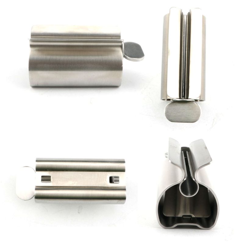 Stainless Steel Rolling Tube Toothpaste Squeezer Dispenser Wringer Easy Squeeze