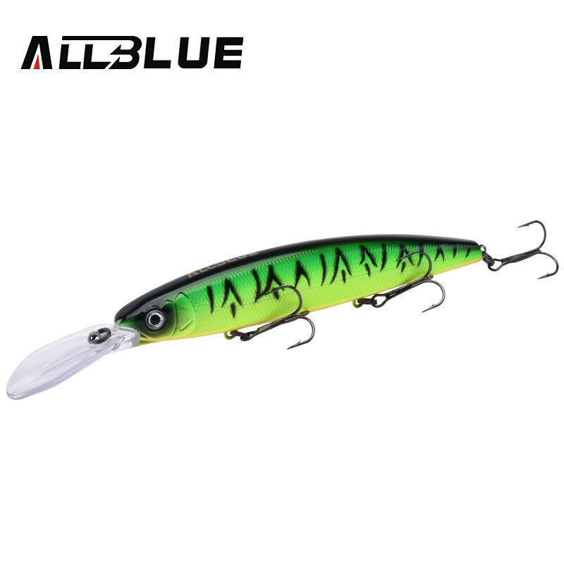 ALLBLUE CRAFTY 130SF Fishing Lure 130mm 27.5g Wobbler Slow Floating Minnow Longbill Plastic Bait Fishing Tackles Crankbait Plast: Color A