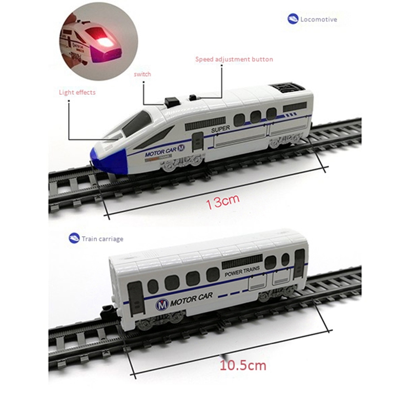Trenes Rc para niños, modelo de Tren Eléctrico, juego de trenes para niños, tren de juguete, tren eléctrico de alta velocidad, juguetes ferroviarios para niños