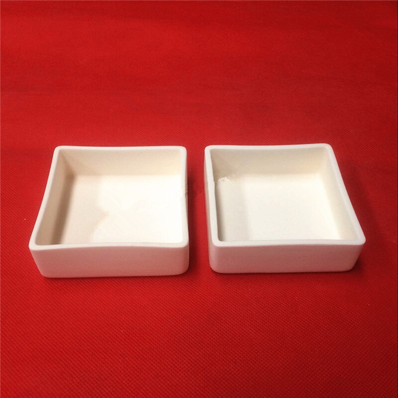 D'alumine Rectangulaire Corindon creuset/90x90x3 0mm/90x65x3 0mm/résistance à Haute température/Al2O3 creuset en céramique