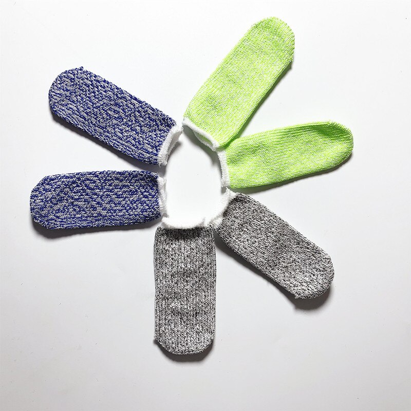 2pcs Anti-cut Finger Cots Level 5 Safety Cut Resistant Safety Gloves for Kitchen Work Sculpture Picker Fingertips Protector