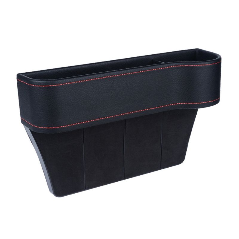 Multifuncional assento de carro organizador enchimento bolso couro do plutônio auto console lateral catcher caixa armazenamento titular recipiente: BK-2