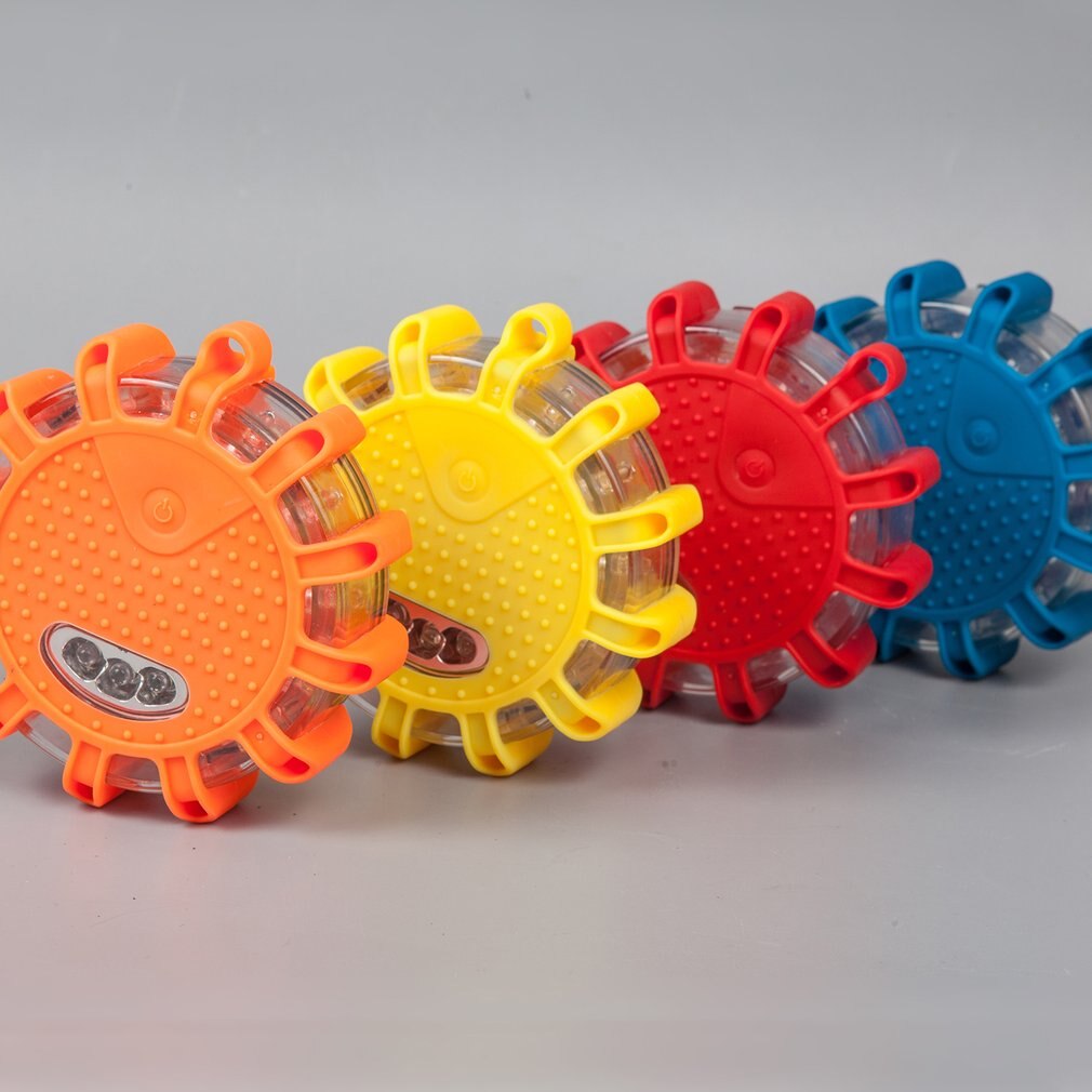 2pcs LED Warning Light Multi-functional LED Indicator Lights AAA Powered Traffic Safety Warning Indicator Lightings