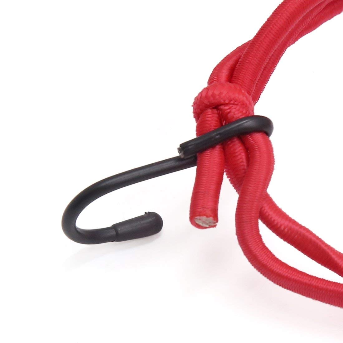 Uxcell 40 cm x 40 cm Red Bungee carga equipaje malla coche motocicleta techo Red