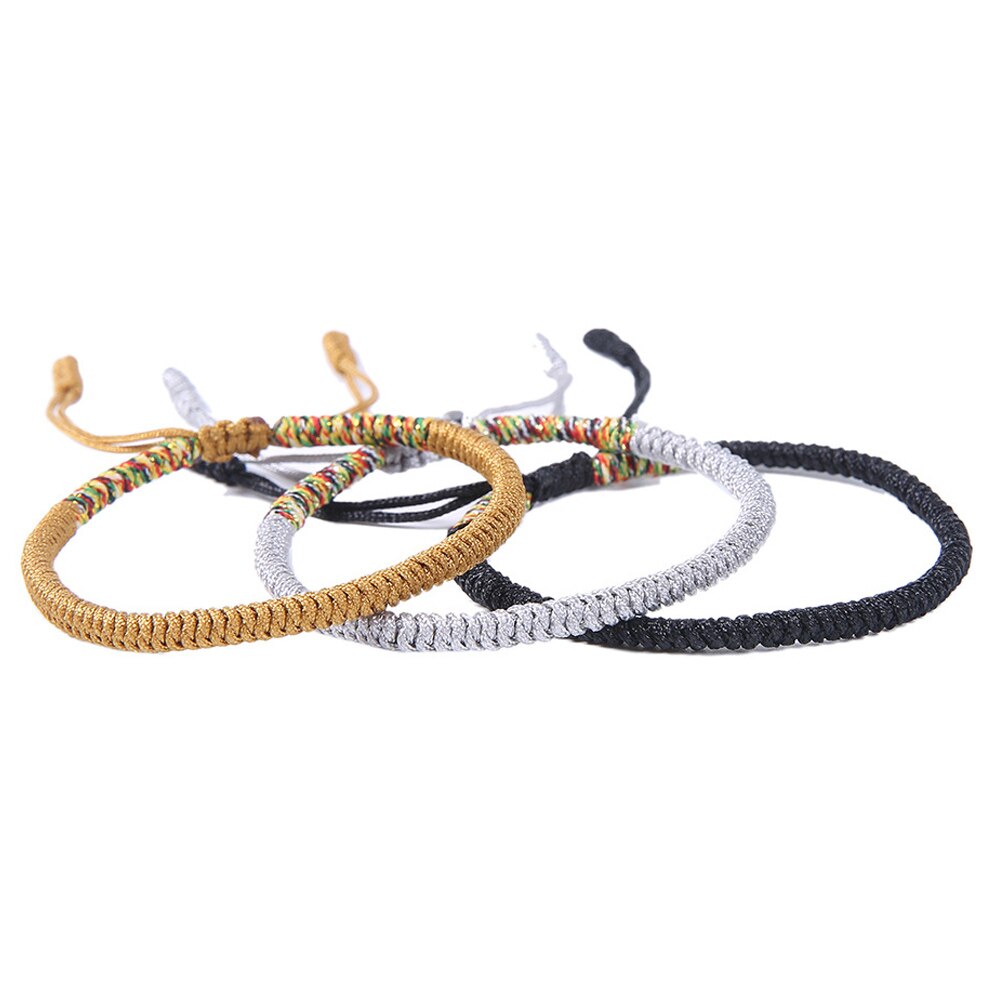 Pulsera budista hecha a mano de la suerte con lazo, el mejor tibetano, joyería para mujer, , 1 unidad, pulsera de hilo rojo de