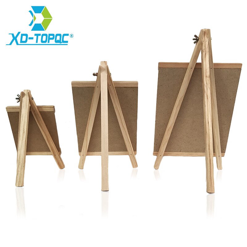 Xindi 16*29cm desktop melding tavle furu tre staffeli tavle barn tre memo svart tavle sammenleggbare skrivebrett  bb71