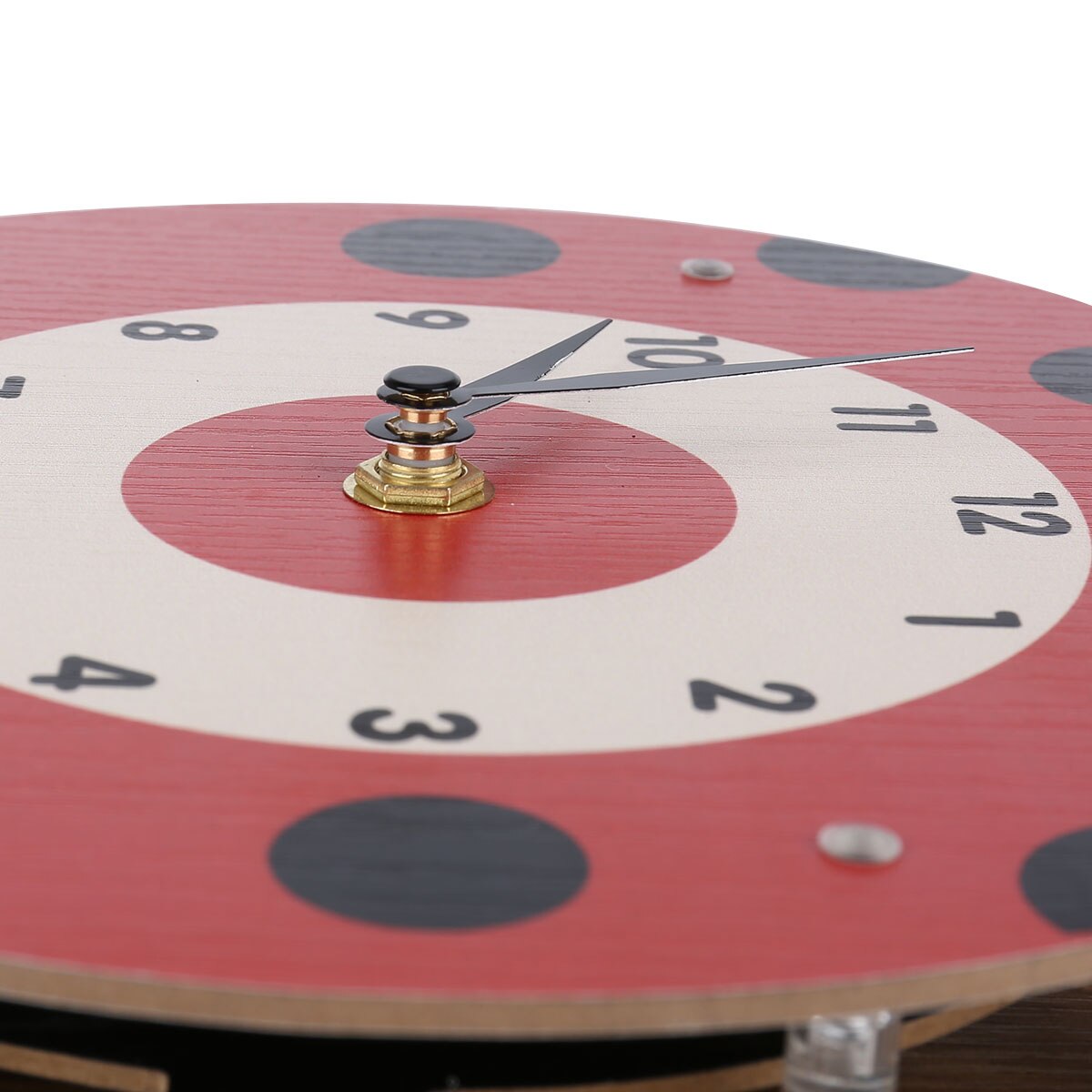 Cartoon Animal Clock Swinging Ladybug Clock Wooden Wall Clock Clock for Kids Room Living Room Home Decor