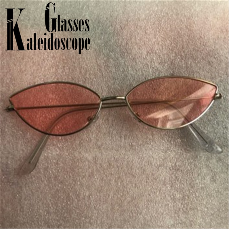 Metal Frame Women Cat Eye Sunglasses Cute Sexy Brand Summer Retro Small Frame Black Red Cateye Sun Glasses UV400
