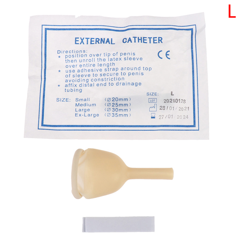 Cathéter externe médical stérilisé pour homme, 1 pièce, collecteur d'urine en latex: Violet