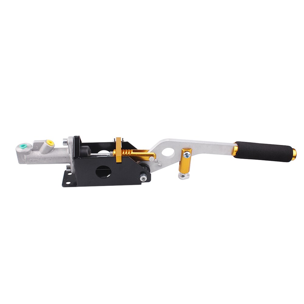 RASTP-Aluminum Hydraulic Drift Racing Handbrake E-brake Hand Brake Vertical Horizontal Grip Special Master Cylinder RS-HB001: Golden