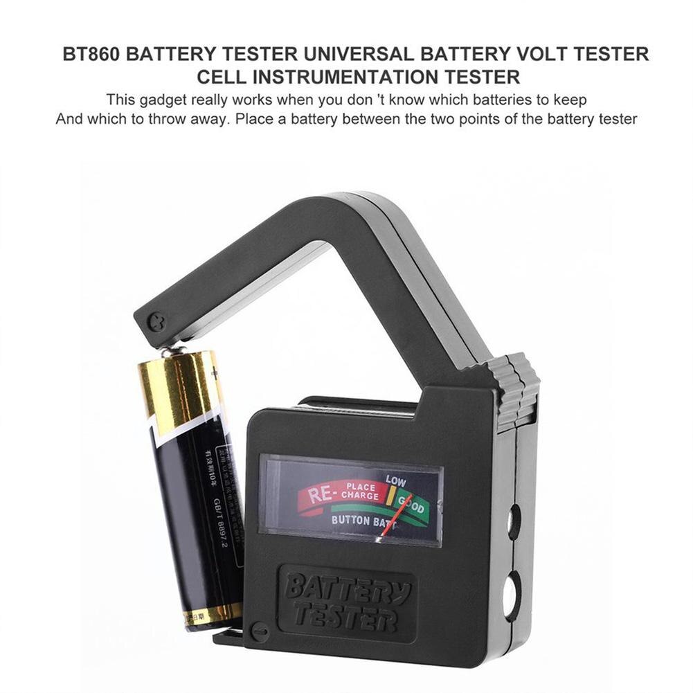 Verbeterde BT860 Batterij Tester Universele Batterij Volt Tester AA AAA CD 9V Knoopcel Instrumentatie Power Batterij Tester