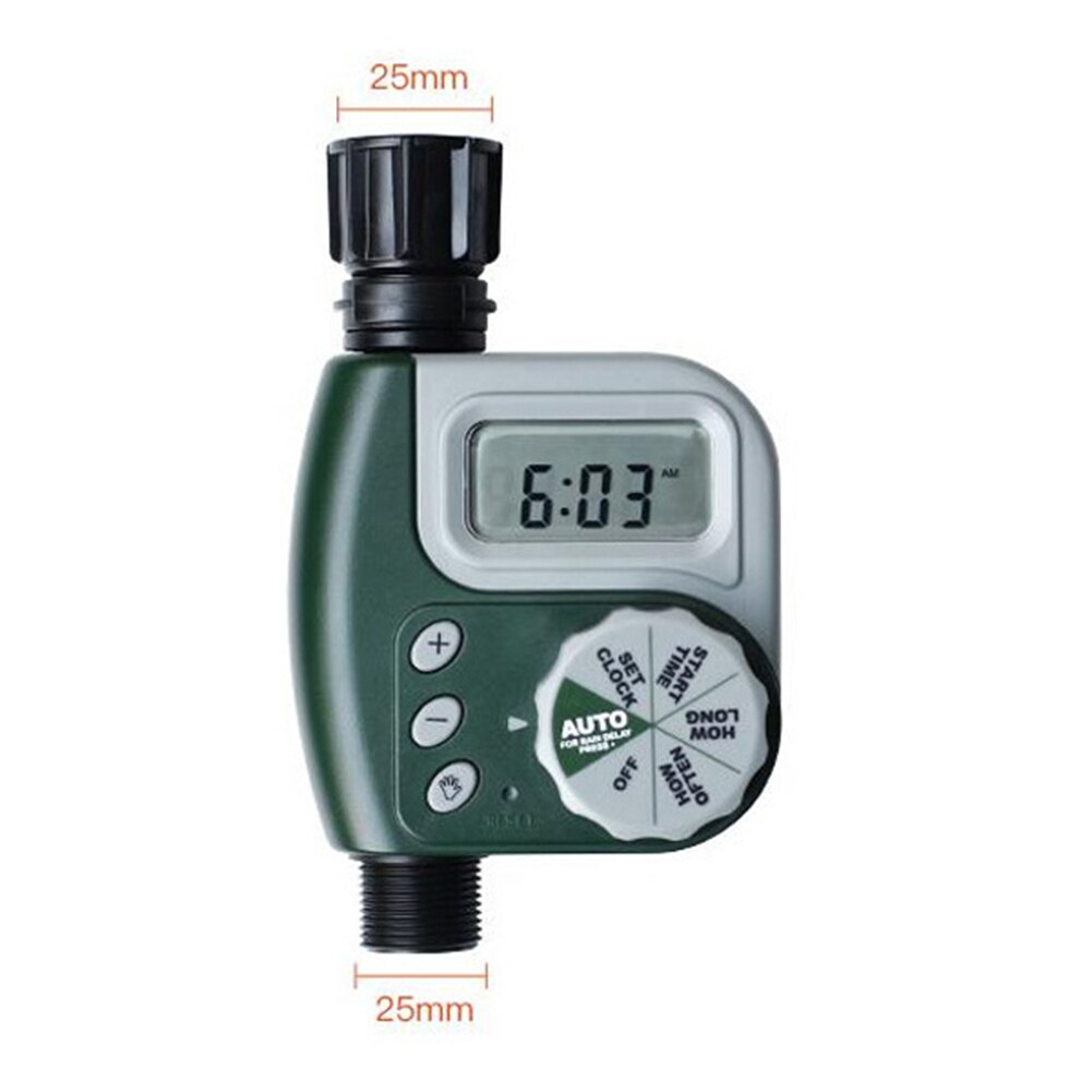 Cyfrowy elektroniczny wąż zraszacz czasowy wyłącznik przepływu wody ogrodowy sterownik nawadniania duży ekran LCD może CSV