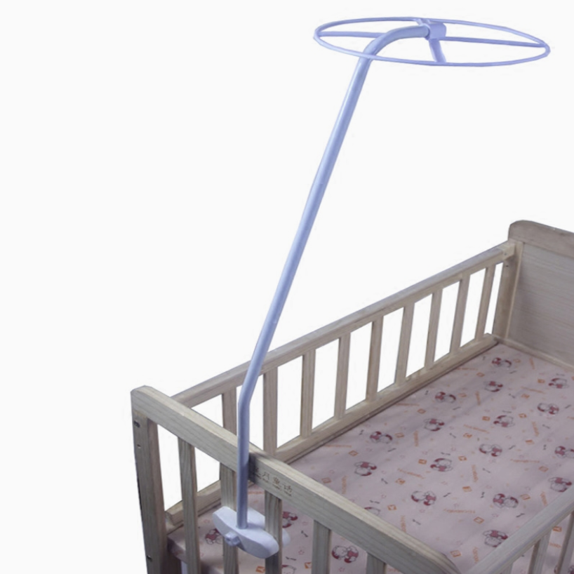 Kinderbett-Überdachung, Moskitonetz-Ständer, Halter-Set, verstellbar, zum Aufstecken, für Kinderbett-Überdachung, Halter, Rack, Moskitonetz-Zubehör, 0, 12 Monate
