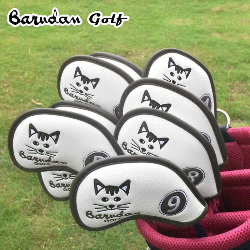 Golf Club Iron Cover Headcover Cut Cat Golf Iron Kopafdekkingen Golf Club Iron Headovers Wiggen Covers 9 stks/set