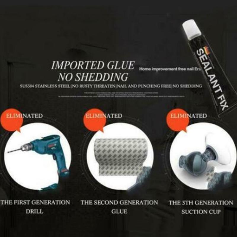 1pc Fast-drying Nail-free Glass Liquid Glue Strong Adhesive Sealant Fix Diy Crafts Metal Plastic Super Drying Waterproof Gum