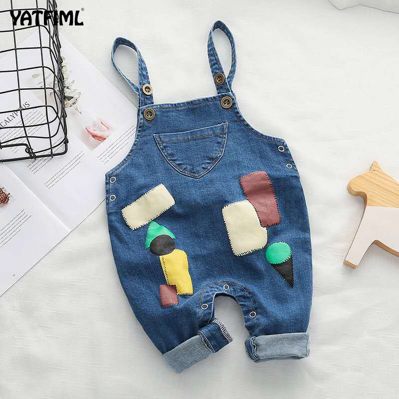 Yatfml Lente Herfst Denim Overall Voor Jongen Meisje Jeans Combineert Voor Kinderen Enfant Kinderen Nursery Mode Gestreepte Broek