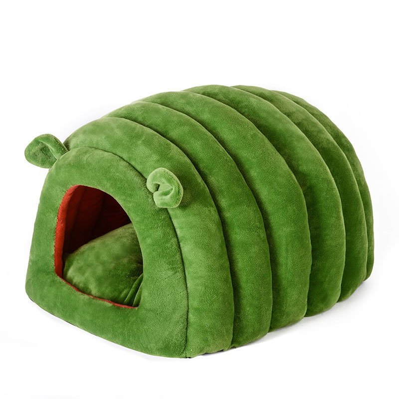 Casa de perro portátil para interiores, cama suave, cálida y cómoda, cueva para dormir para gatos y cachorros, perrera, nido para mascotas, productos de interior: 2 / S