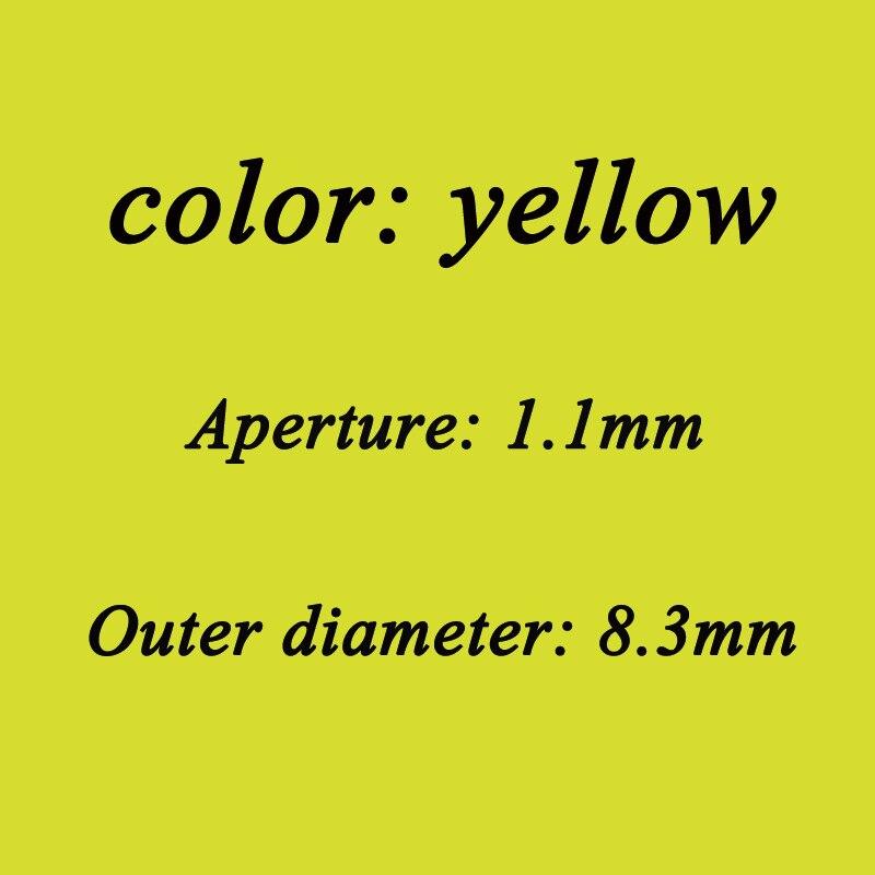 10 Pcs Diameter 5.3 Mm-8.3 Mm Eps Schuim Vissen Float Hard Drijfvermogen Bal Vlotter Gear Fish Float Outdoor drijvende Vissen Accessoire: yellow 8