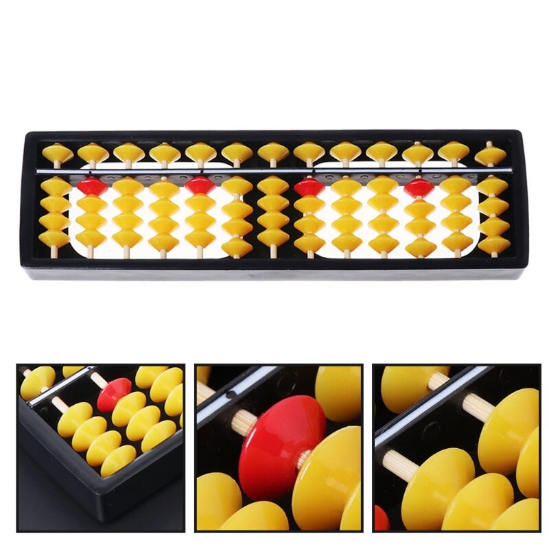 15 Digit 7-23 Digit Rods Standard Abacus Soroban Chinese Japanese Calculator Counting Tool Mathematics Beginners Caculating Toys: 341   13Digit