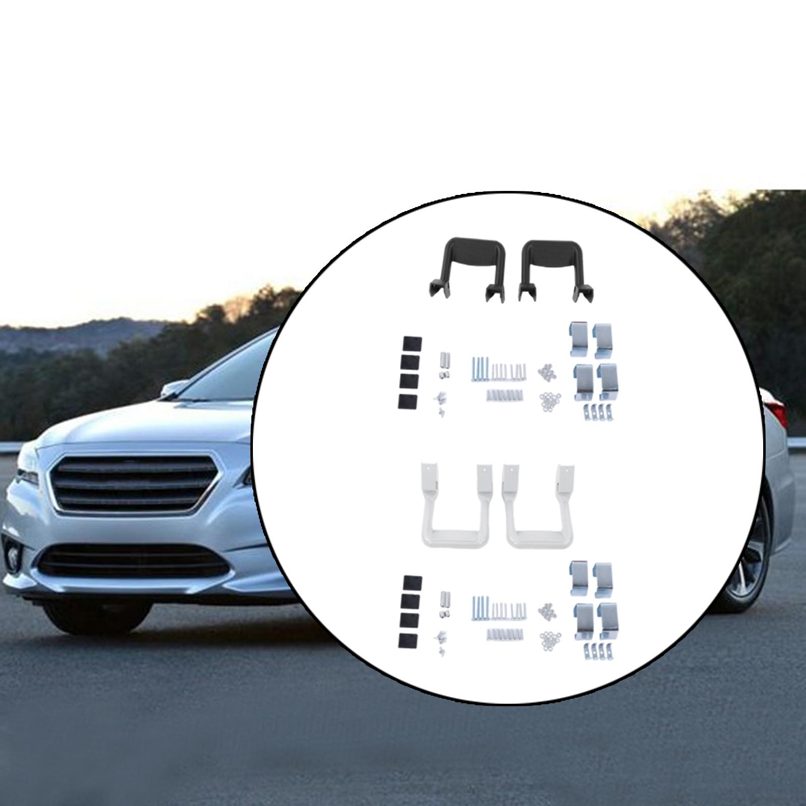 2x SUV Truck Side Steps Bar Aluminum Powder-Coated Fit for Cars