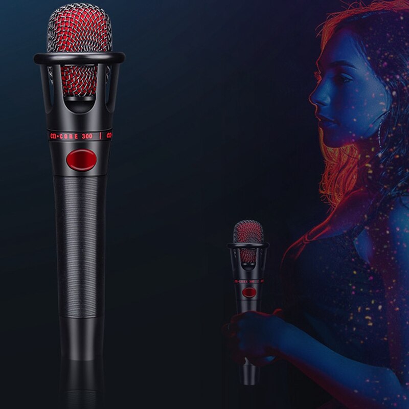 Condenser Microphone Cardioid Pointing Microphone Intelligent Noise Reduction For Singing, Conference, Live Broadcast