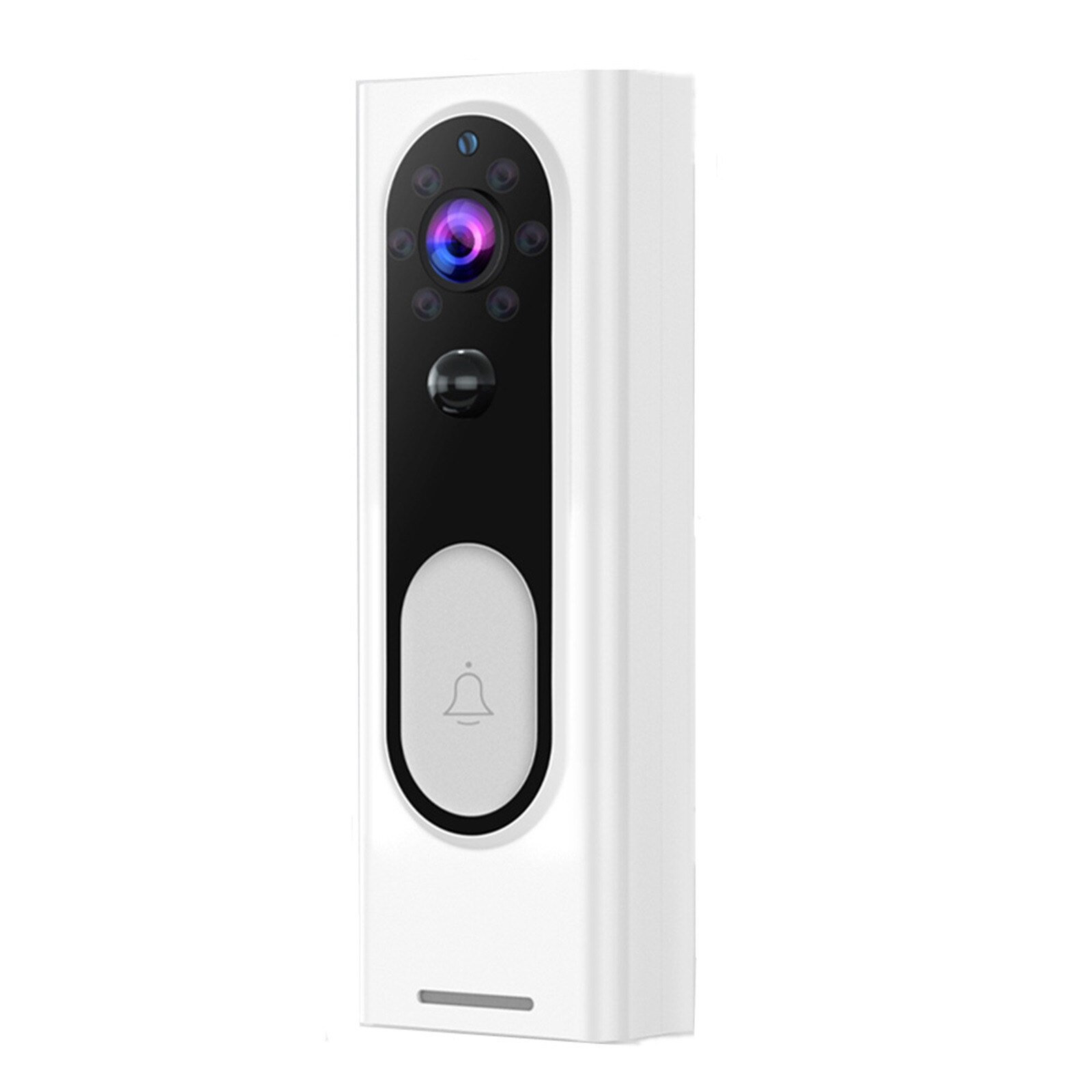 Smart Ip Video Intercom Wifi Video Deurtelefoon Deurbel Wifi Deurbel Camera Ir Alarm Draadloze Beveiliging Camera #3: WHITE