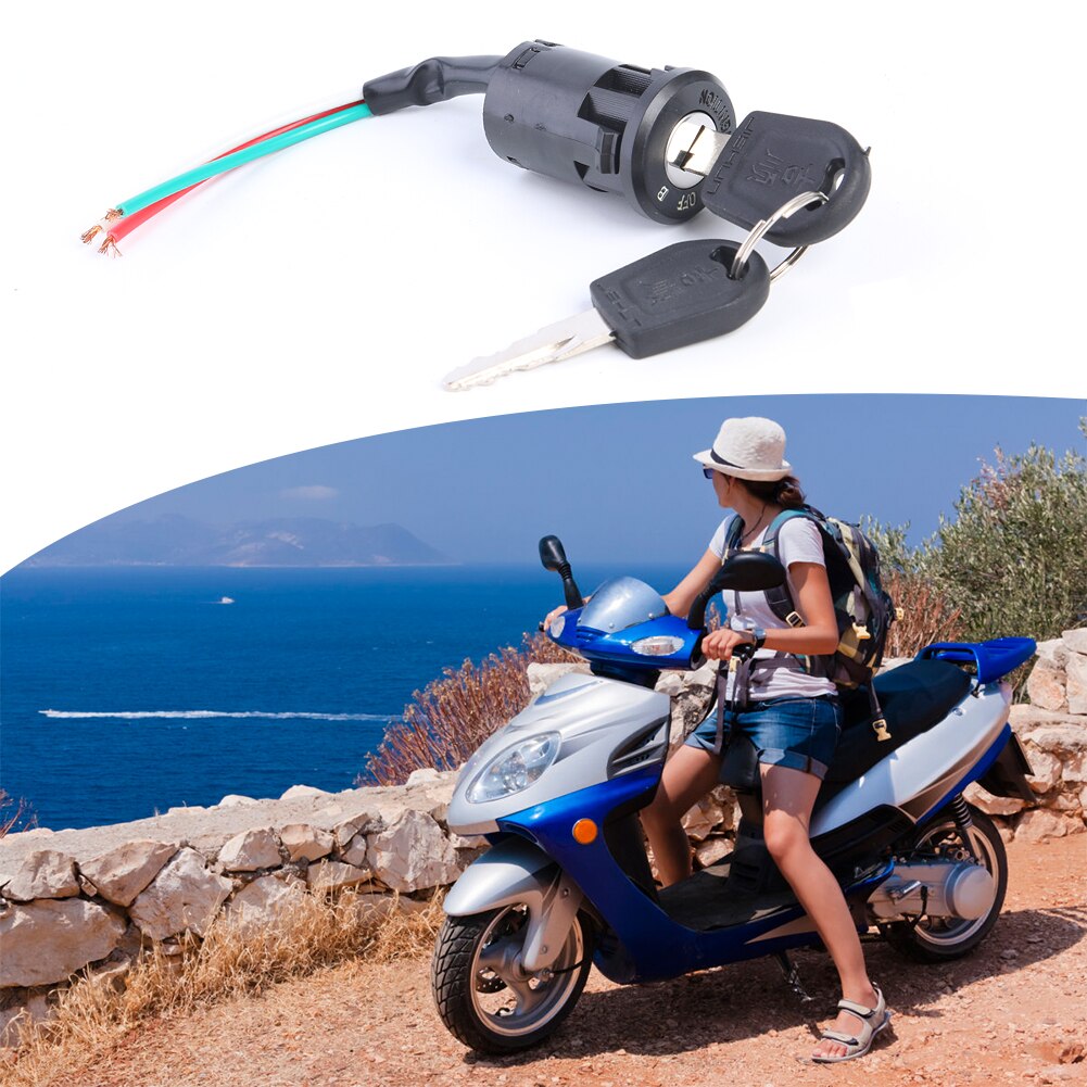 Ignition Switch Key Power Lock Universal Electric Bicycle Biking Portable Dustproof Cycling Parts for Electric Scooter