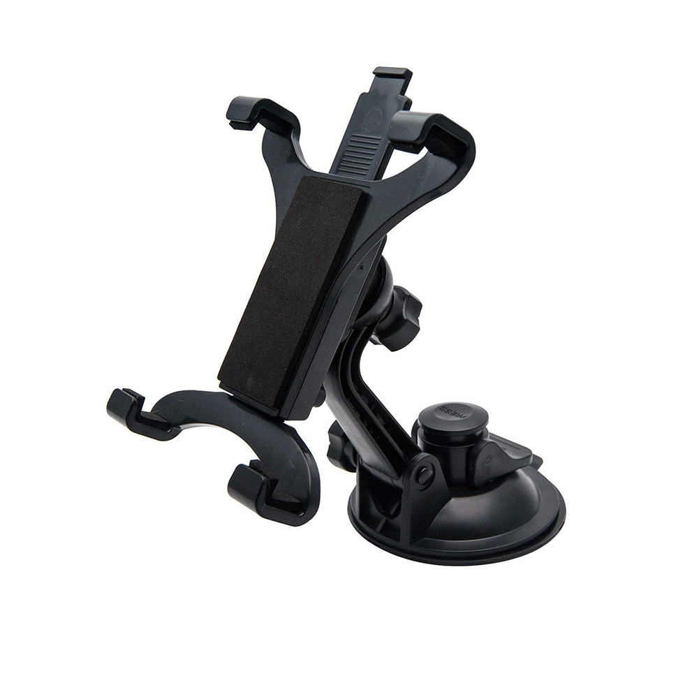 Voorruit Zwarte Beugel ABS Stand Auto Universele Zuignap Vaste Dashboard Tablet Houder Slot Duurzaam 360 Graden Rotatie