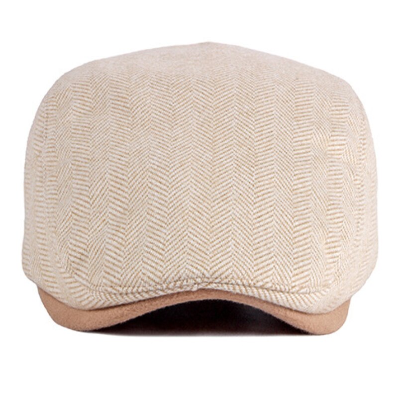 Gorro de otoño invierno HT3330 para hombre y mujer, boina Vintage a rayas, boina de pintor, sombrero plano, hiedra, Newsboy