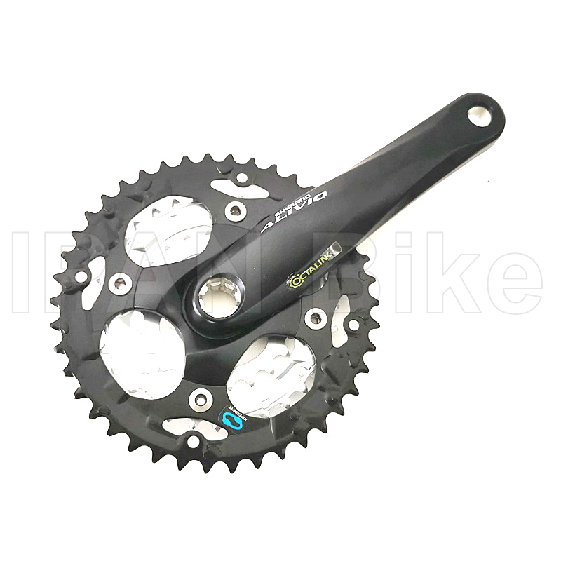 Shimano ALIVIO FC-M410 Bike Crankset 8/24 Speed Hollowtech Crankset 170mm 42-32-22T MTB Bike Chainwheel FC M410 Crank