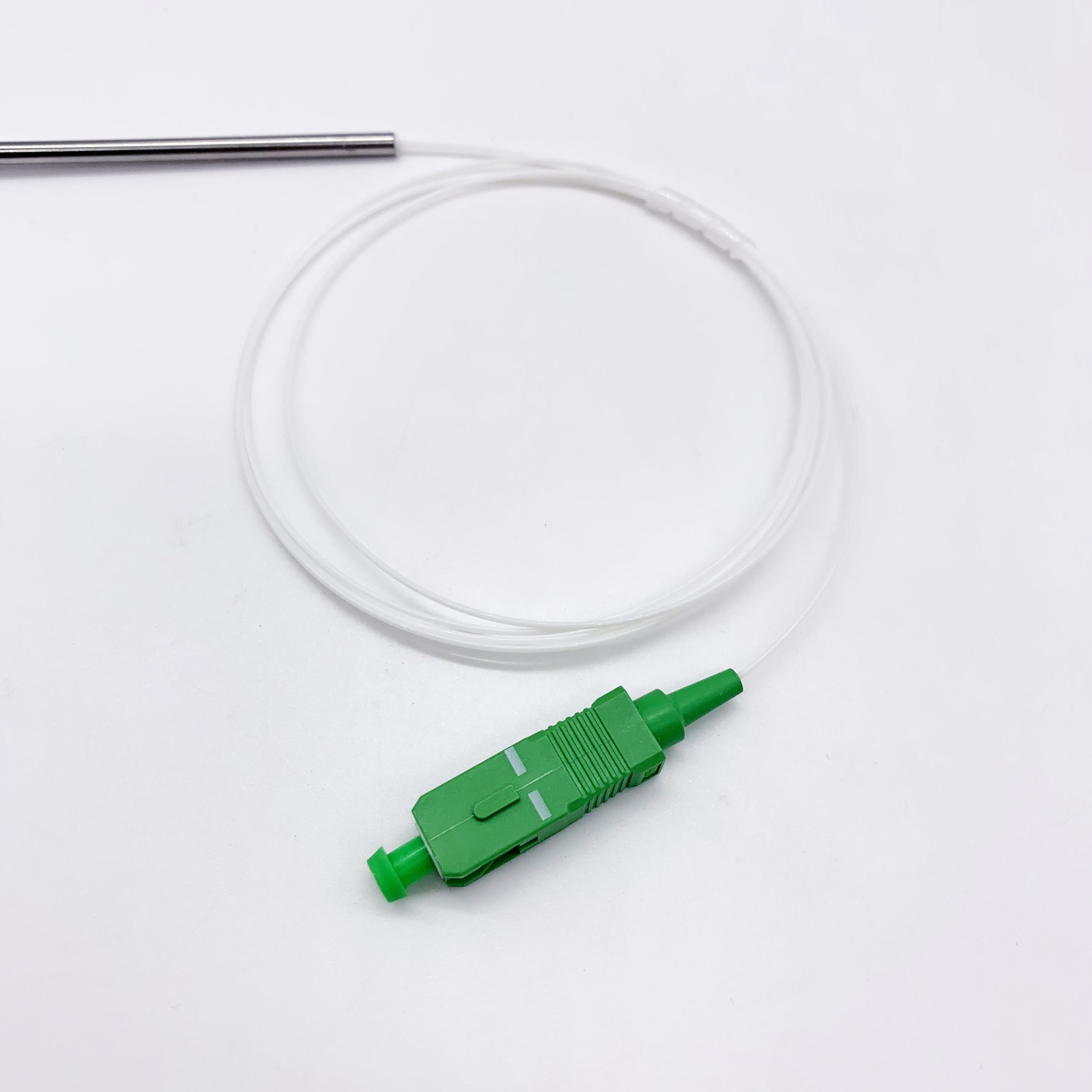 Divisor FBT de fibra óptica SC APC 1x2 0,9mm con conector acoplador desequilibrado 5/95 10/90 20/80 40/60, relación dividida opcional, 6 uds.
