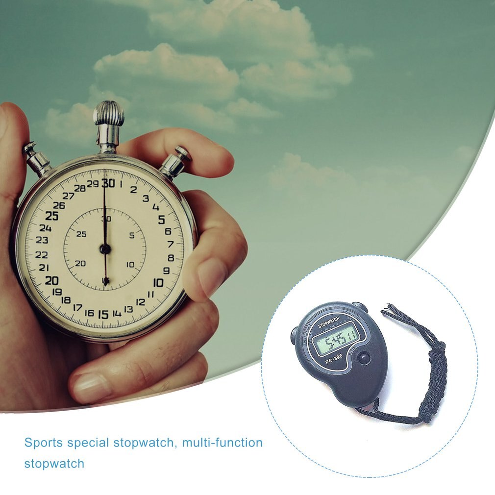 396 Digital Sport Counter Timer Athletic Stopwatch Portable Outdoor Game Timer Hour Meter