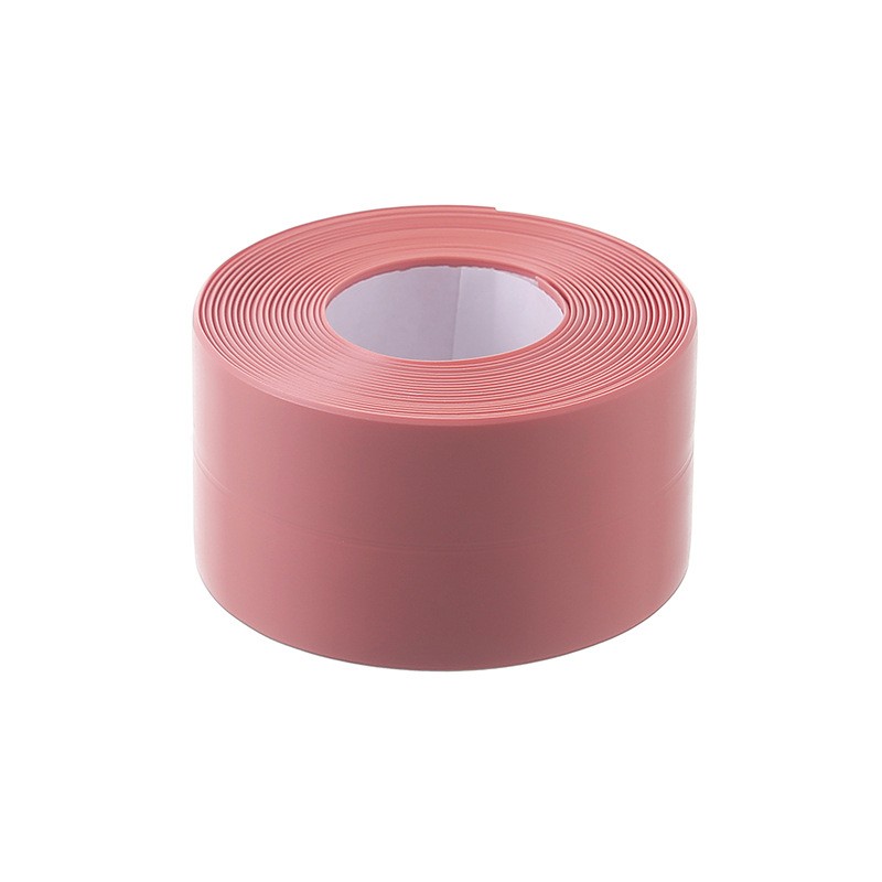 1 rotolo di striscia sigillante per WC impermeabile e resistente al muffa, nastro sigillante autoadesivo per cucina e bagno, nastro impermeabile per bagno: Colore rosa