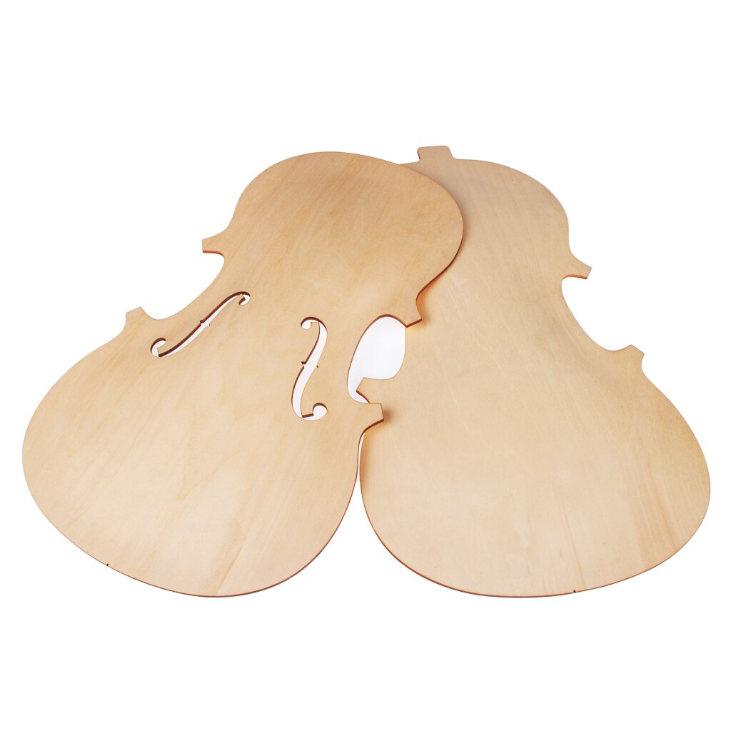 3/4 Violin Top And Back Solidwood Unfinished Violin Parts For 3/4 Violin DIY Violin Parts Accessories