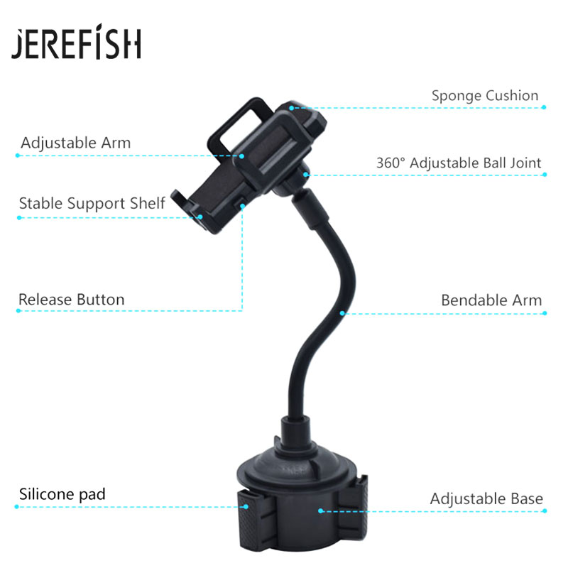 Universal Car Cup Holder Stand for Phone Adjustable Drink Bottle Holder Mount Support for Smartphone Mobile Phone Accessories