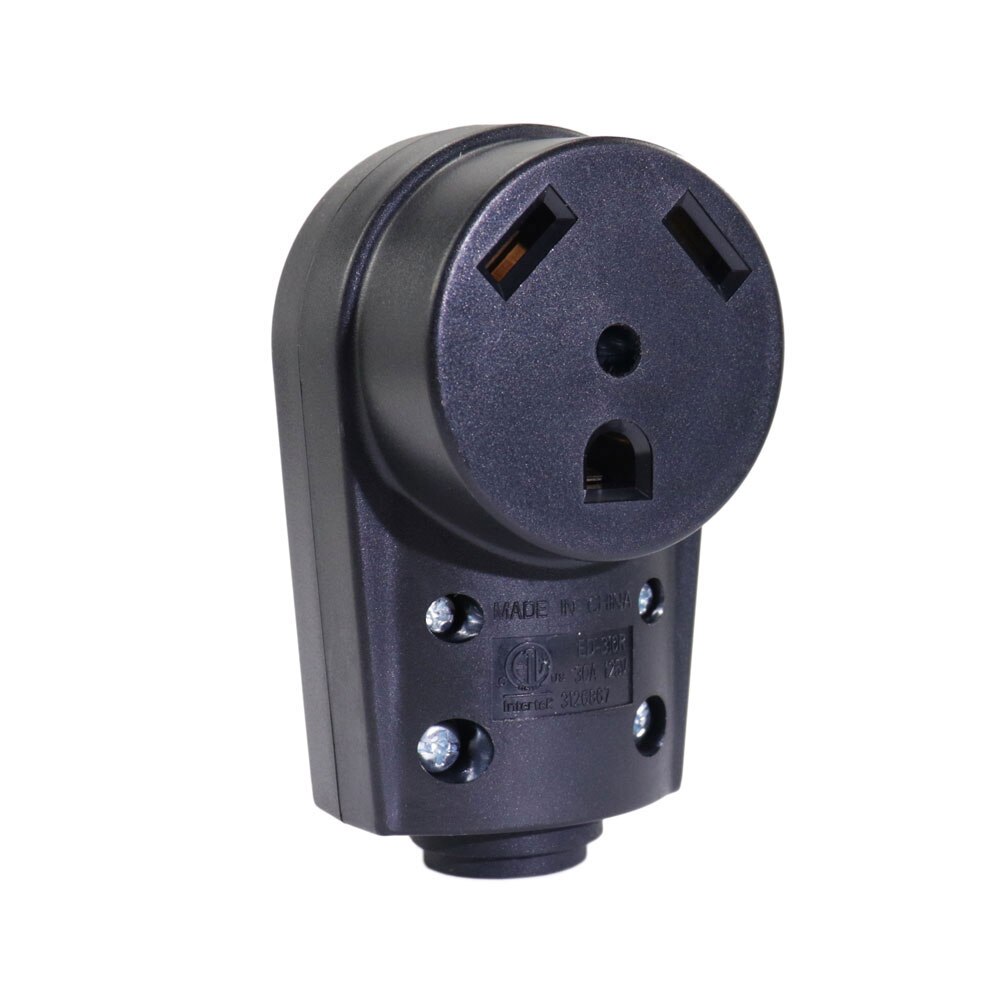 Iztoss 30 AMP RV Receptacle Plug Electrical Plug Adapter with Handle (Female Plug)