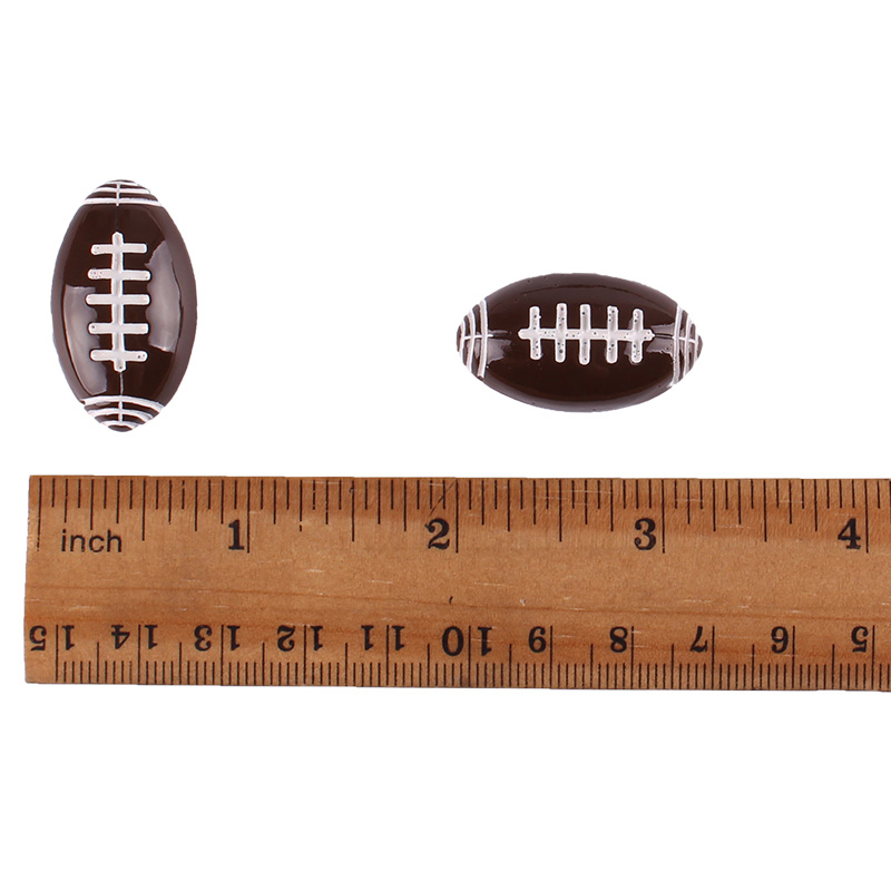 50 stuks american football-hars scrapbooking haarstrik clip midden knutselversiering bedels cabochons