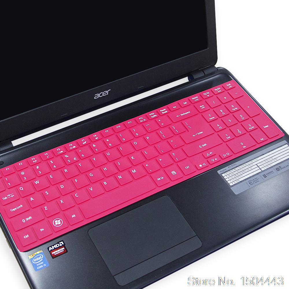 Voor Acer Aspire E5-521 E5-521G E5-551 E5-551G E5-571 E5-571G V5-561 V5-561PG 15 Inch Toetsenbord Cover Protector Skin: allrose