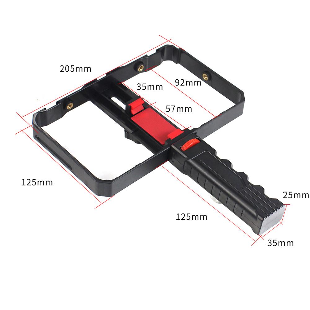 BGNing Gaiola Câmera de Vídeo Estabilizador de Filme Que Faz o Equipamento para o Aperto de Mão Do Telefone Móvel Suporte de Montagem Titular de Telefone Celular com Transmissão Ao Vivo