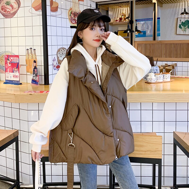 Gilet à col rabattu sans manches pour femme enceinte, vêtement de grossesse à la , automne et hiver 2022: Ga color / M